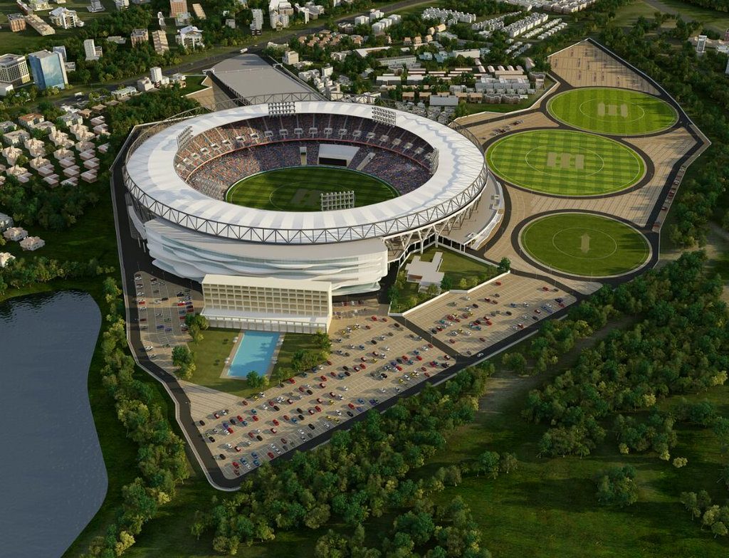 Ahmedabad Stadium Concept Rendering
