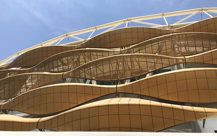 Roof Design of Narendra Modi Stadium Facade Design