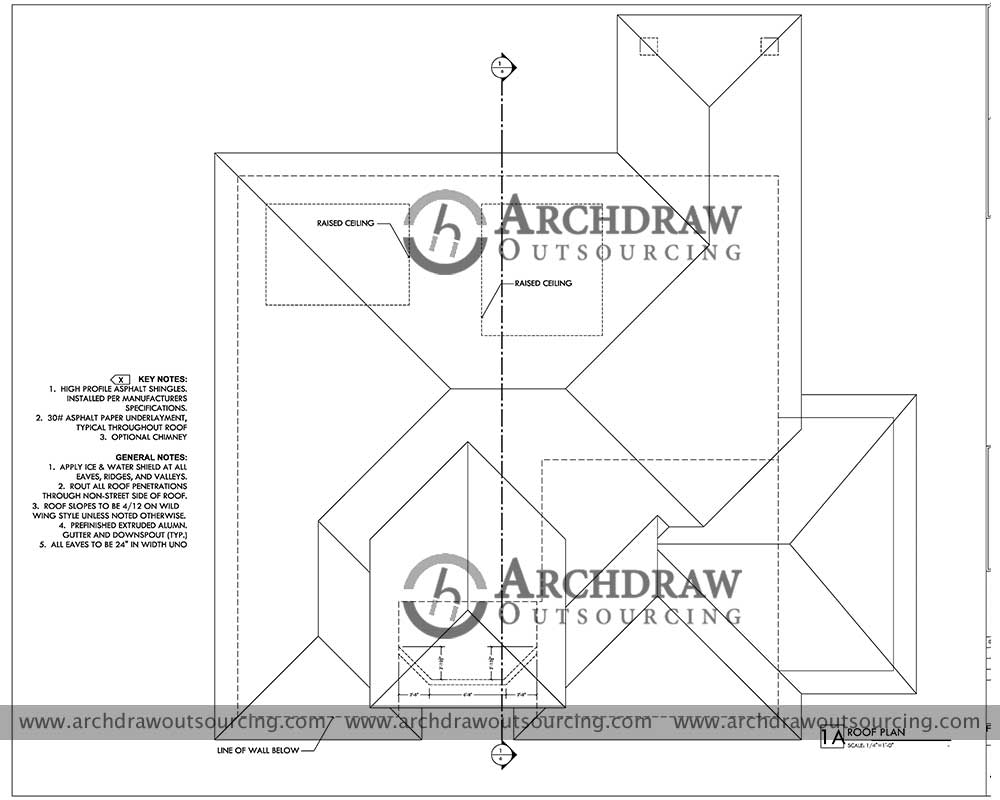 Roof Plan Drawing - Colorado