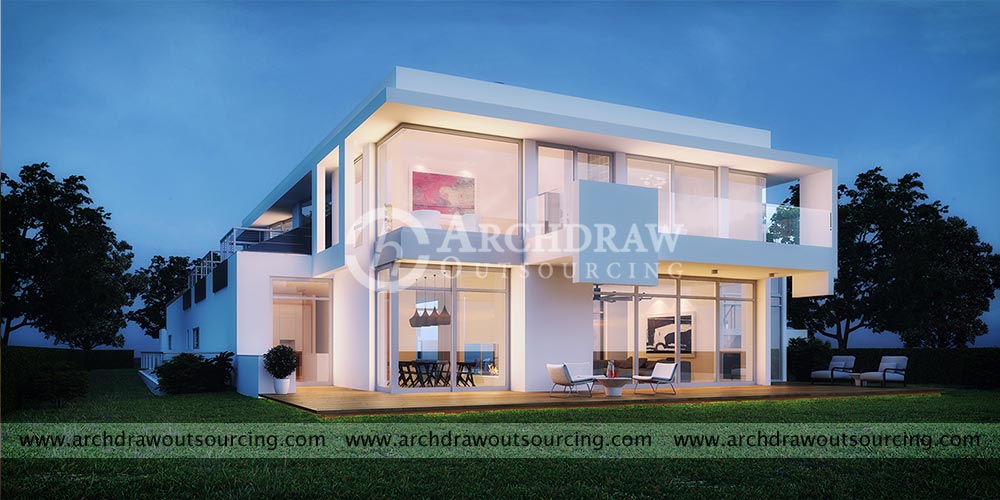 Beach House 3D Rendering Australia