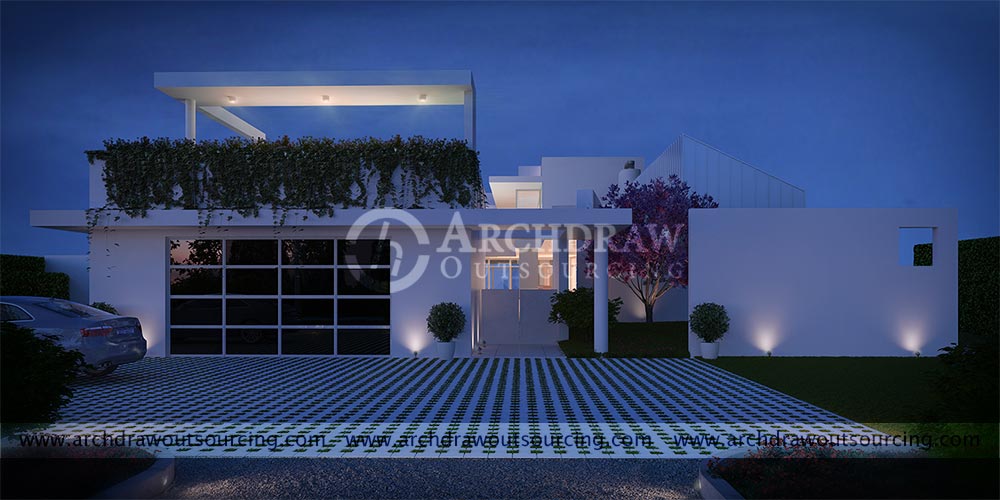 Beach House 3D Rendering Brisbane