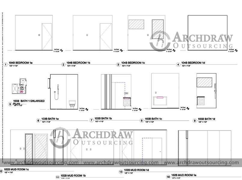 Home Site BIM Bedroom Bathroom Details Chicago