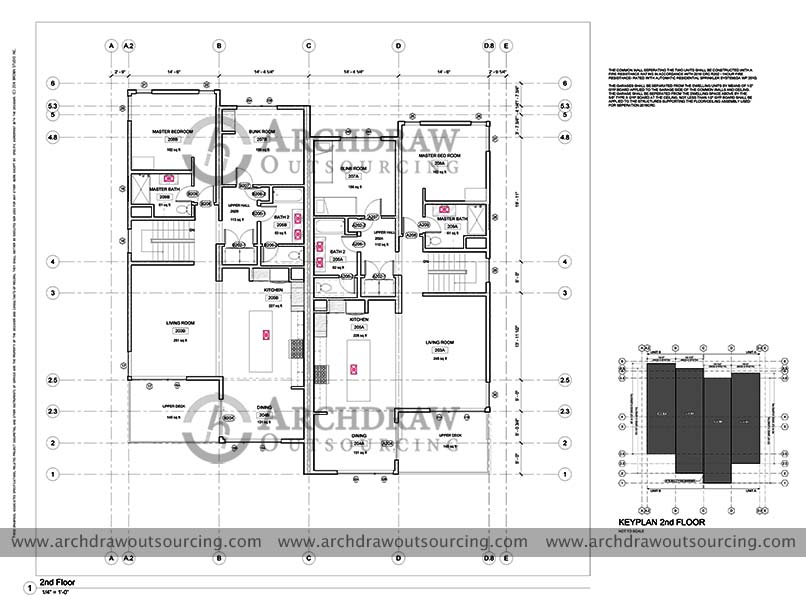 Home Site BIM Level Plan USA