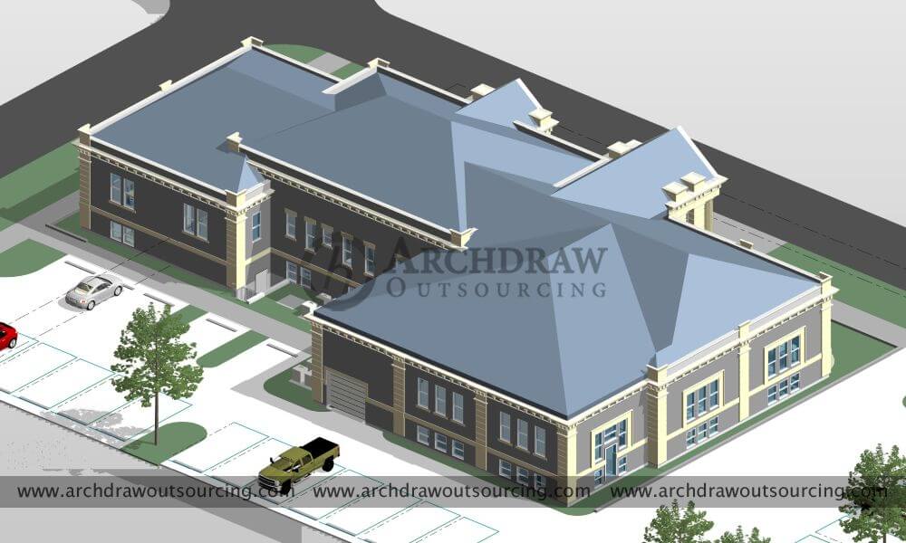 Bunglow Revit 3D Modeling Jackson