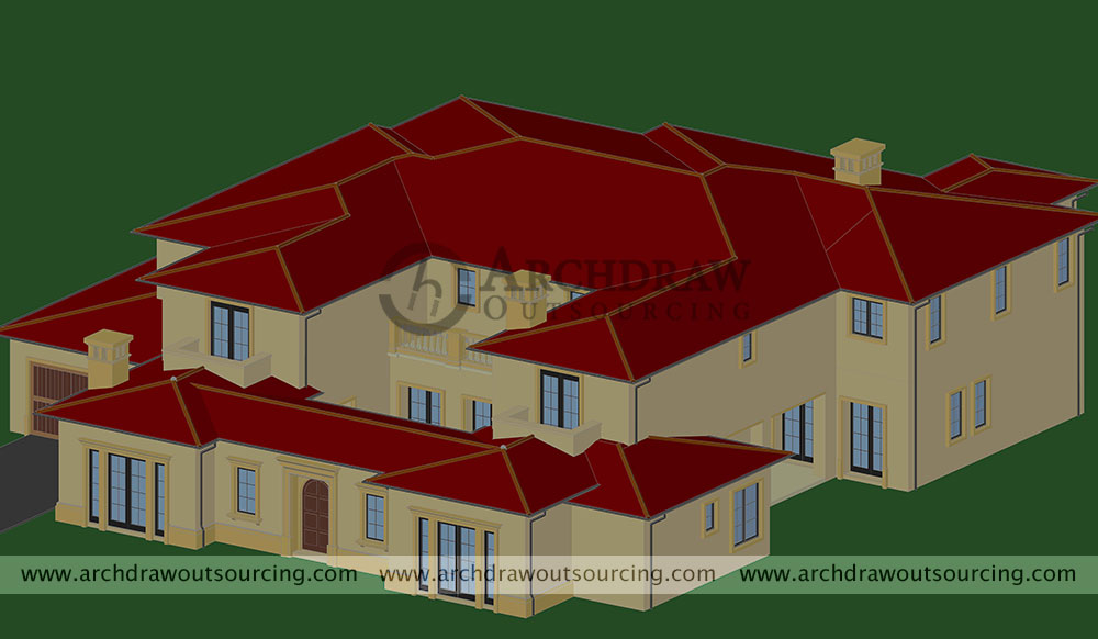 Villa CAD 3D Modeling Perth AUS