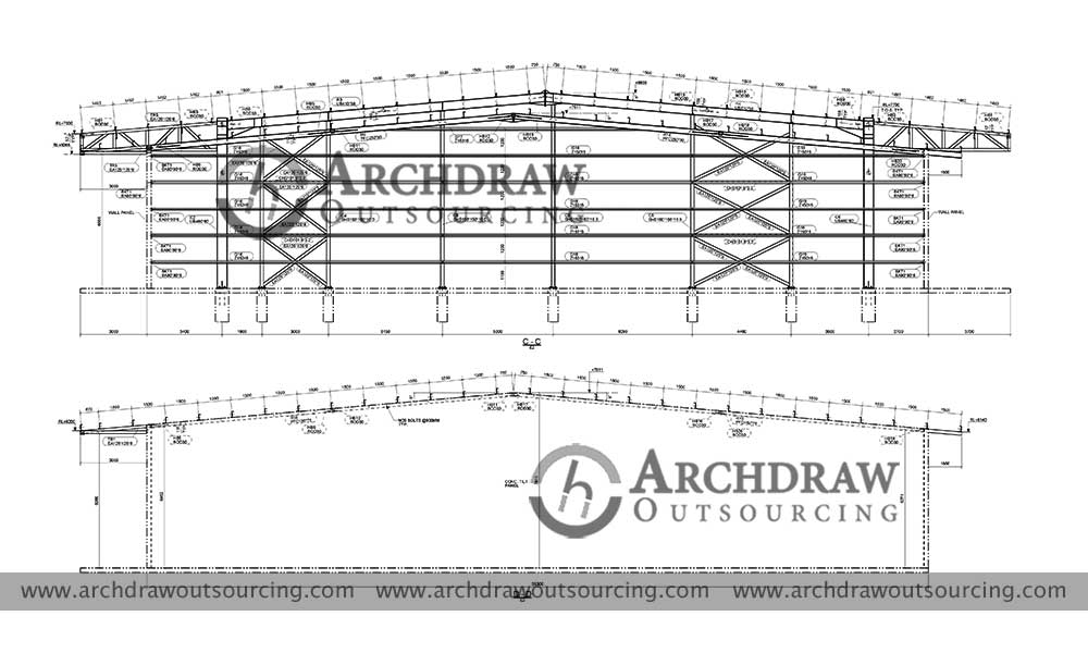 Industrial Steel Fabrication Shop Drawing Australia