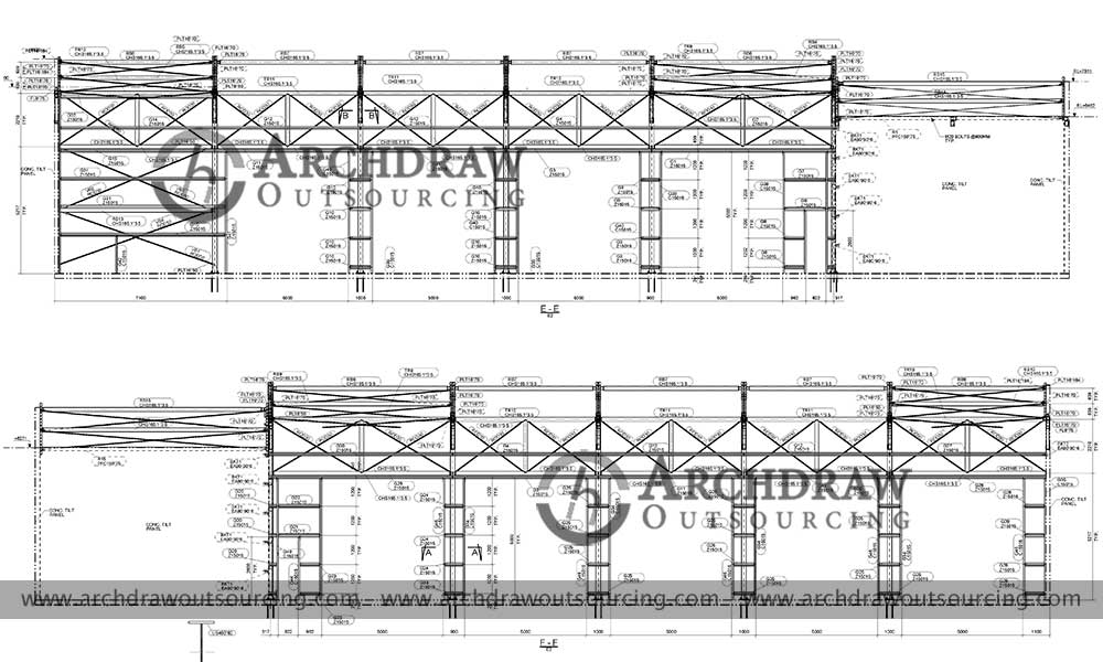 Steel Fabrication Shop Drawing USA