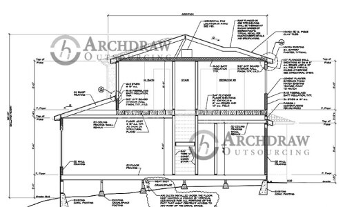 House Extension CAD Drawings Service