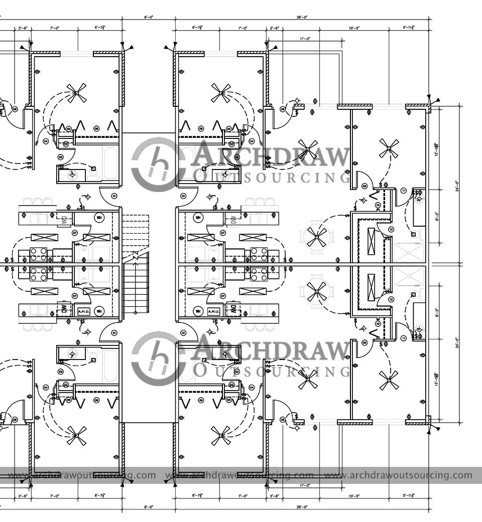 Barn Plan: 2,000 Square Feet, 3 Bedrooms, 2.5 Bathrooms - 041-00334