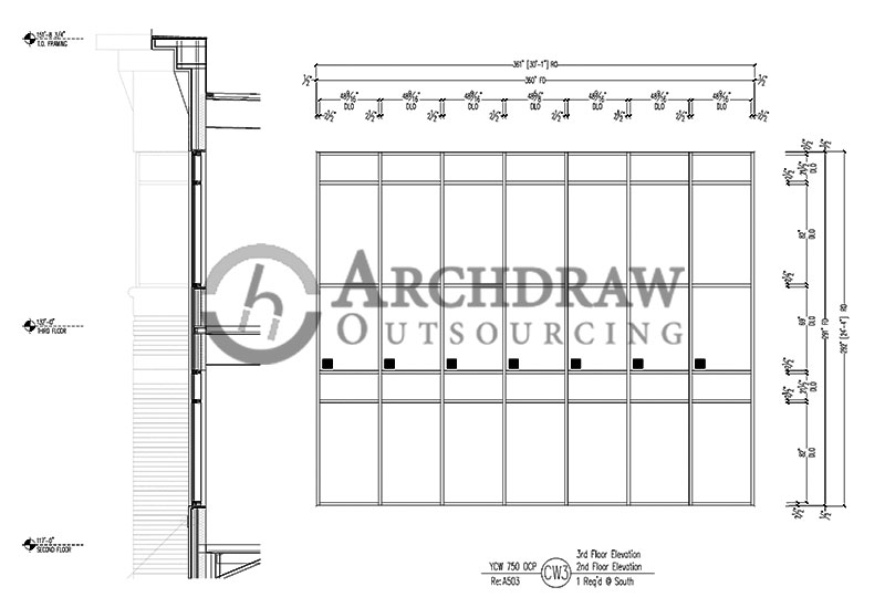 Glazing Shop Drawing Services - Archdraw Outsourcing