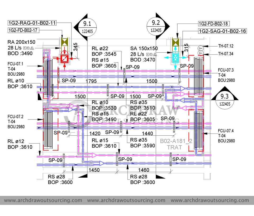 HVAC Piping Drawings Canada