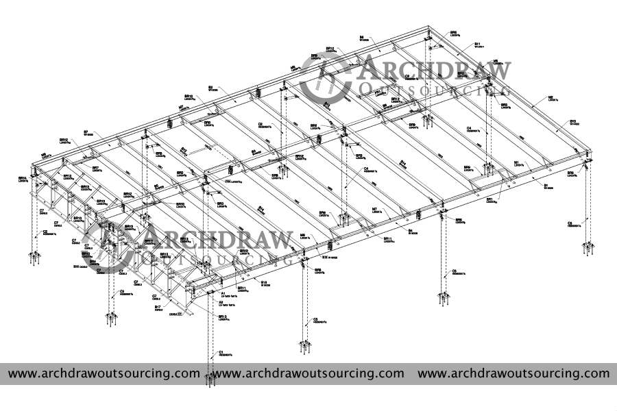 Steel Fabrication Shop Drawing Services - Structural, Rebar, Precast, BIM &  HVAC