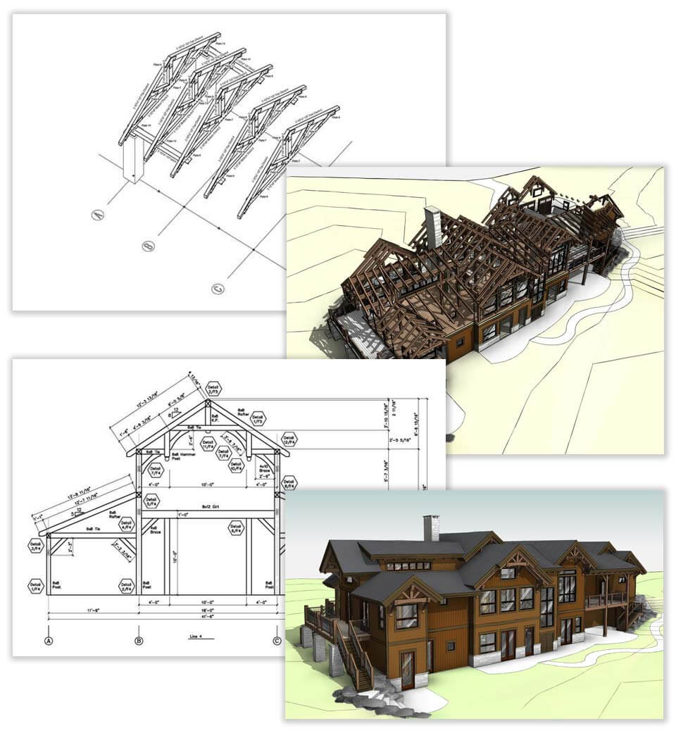 Timber Frame Shop Drawings Germany and Austria